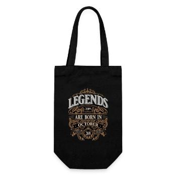 2009 Octobre Né Anniversaire Année Naissance - Sac à bouteille - noir - Devant