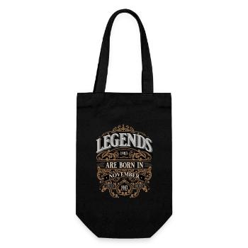 1983 Novembre Naissance Anniversaire Année de naissance - Sac à bouteille - noir - Devant