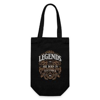 1990 Novembre Naissance Anniversaire Année de naissance - Sac à bouteille - noir - Devant