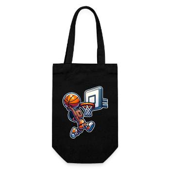 Basketball Dunking - Gift Bag for Bottles - black - Front