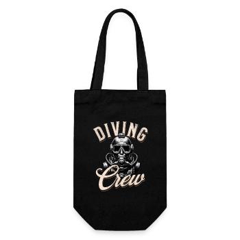 Diving Diver Crew Team - Gift Bag for Bottles - black - Front