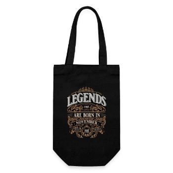 1985 Novembre Né Anniversaire Année de naissance - Sac à bouteille - noir - Devant