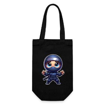 Ninja - Geschenkbeutel für Flaschen - Schwarz - Vorne