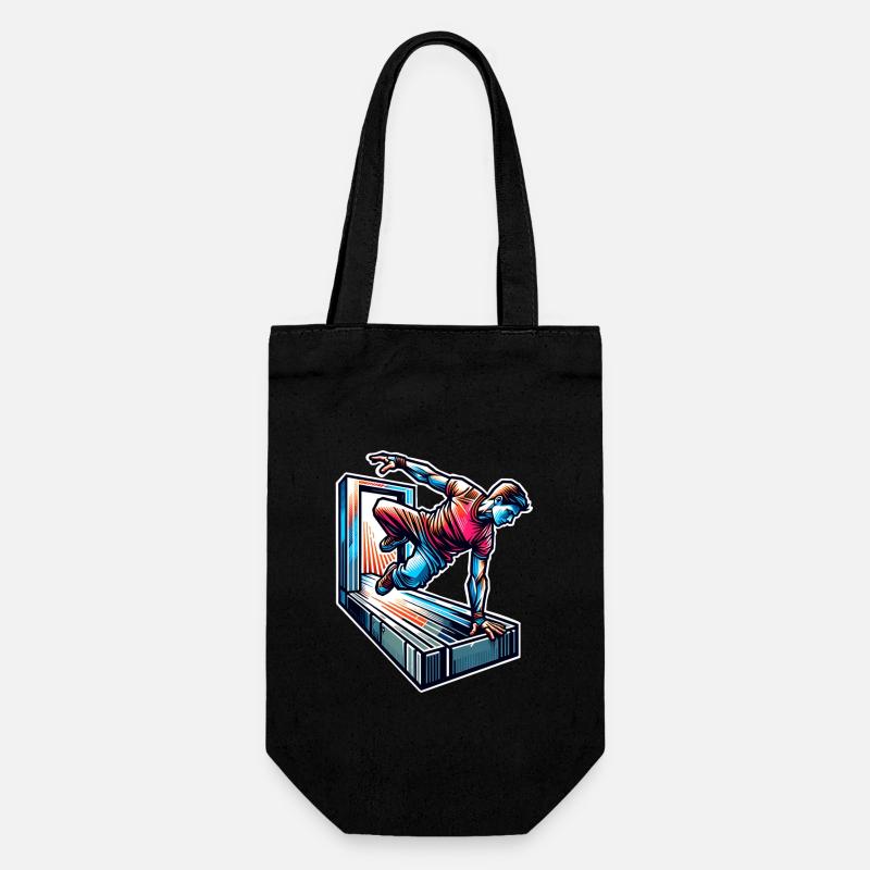 Parkour - Gift Bag for Bottles - black