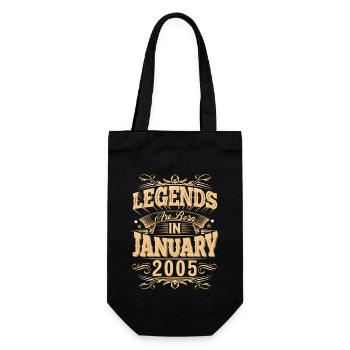 Légende de l’anniversaire de janvier 2005 - Sac à bouteille - noir - Devant