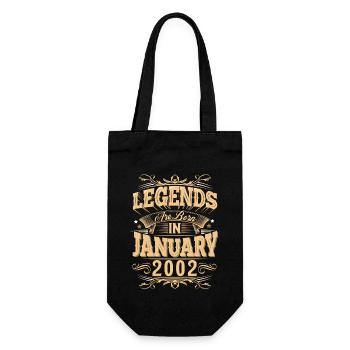 Légende de l’anniversaire de janvier 2002 - Sac à bouteille - noir - Devant