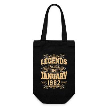 Légende de l’anniversaire de janvier 1982 - Sac à bouteille - noir - Devant