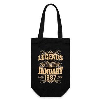 Légende de l’anniversaire de janvier 1987 - Sac à bouteille - noir - Devant