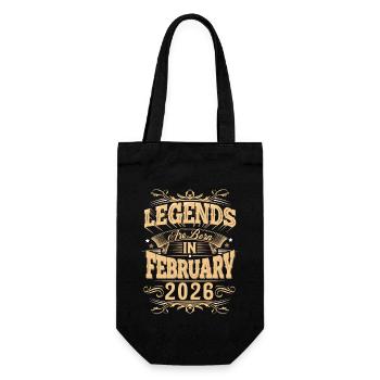 Légende de l’anniversaire de février 2026 - Sac à bouteille - noir - Devant