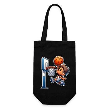 Basketball Dunking - Geschenkbeutel für Flaschen - Schwarz - Vorne