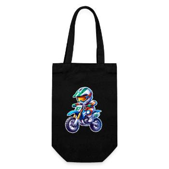 Motocross - Geschenkbeutel für Flaschen - Schwarz - Vorne