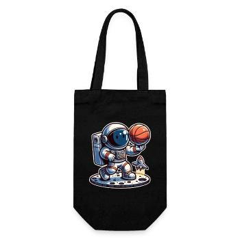 Basketball Astronaut - Gift Bag for Bottles - black - Front