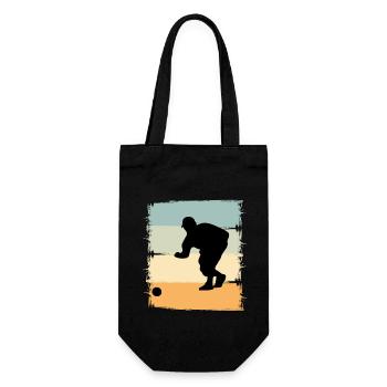 Boule Boccia Boule player - Gift Bag for Bottles - black - Front
