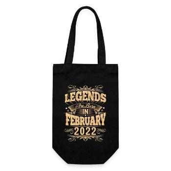 Légende de l’anniversaire de février 2022 - Sac à bouteille - noir - Devant