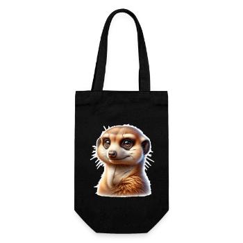 Meerkat - Gift Bag for Bottles - black - Front
