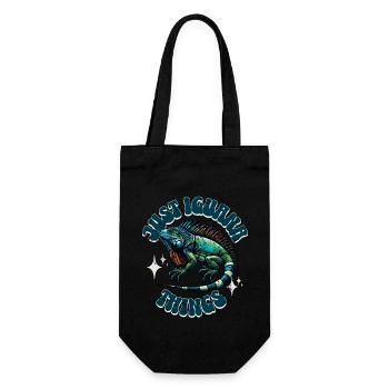 Iguana - Gift Bag for Bottles - black - Front
