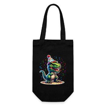 Dinosaure Anniversaire Dino T Rex - Sac à bouteille - noir - Devant
