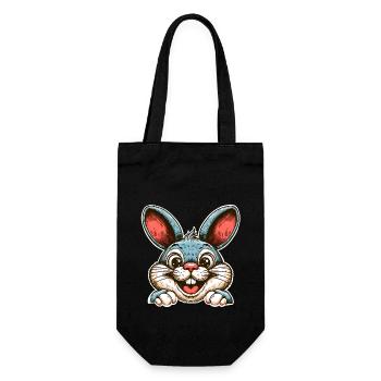 Rabbit Rabbit - Gift Bag for Bottles - black - Front