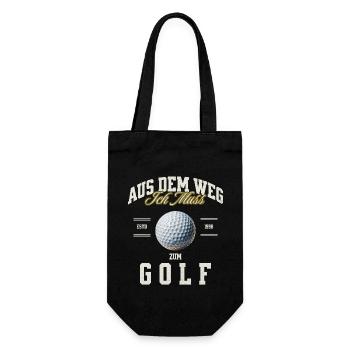 Golf - Geschenkbeutel für Flaschen - Schwarz - Vorne