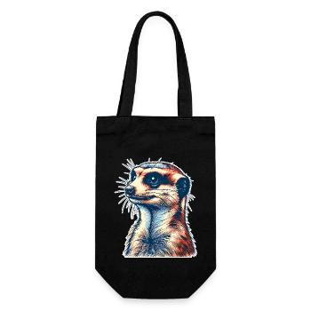 Meerkat - Gift Bag for Bottles - black - Front