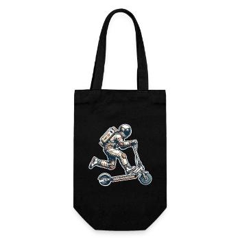 E-Scooter E-Roller Astronaut Scooter - Geschenkbeutel für Flaschen - Schwarz - Vorne