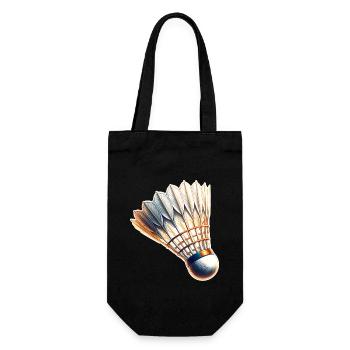 Badminton - Gift Bag for Bottles - black - Front