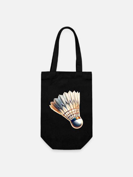 Badminton - Geschenkbeutel für Flaschen - Schwarz