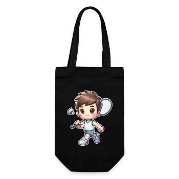 Badminton - Gift Bag for Bottles - black - Front