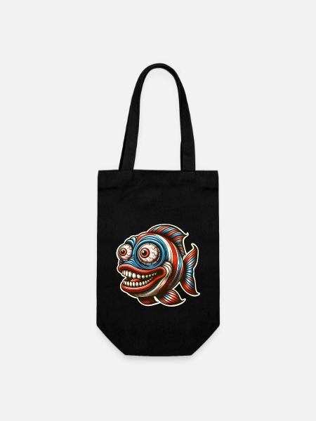 Poisson - Sac à bouteille - noir