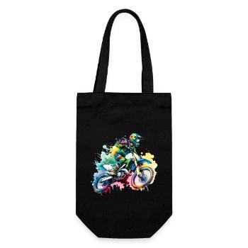 Motocross - Gift Bag for Bottles - black - Front