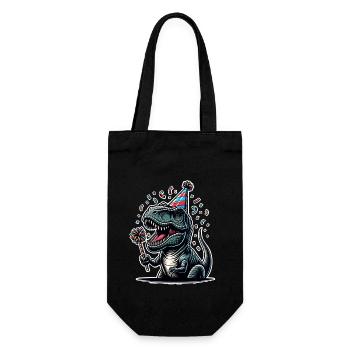 T Rex Anniversaire Dinosaure - Sac à bouteille - noir - Devant