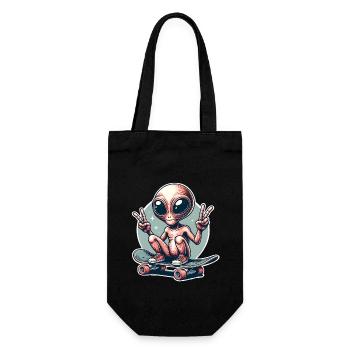 Alien Skateboard Skater Skate - Sac à bouteille - noir - Devant