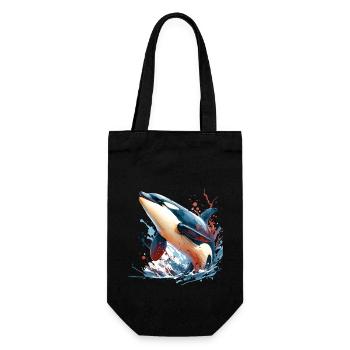 Orca Killer Whale - Gift Bag for Bottles - black - Front