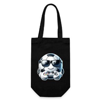 Football Gamer Gaming - Gift Bag for Bottles - black - Front