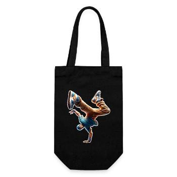 Breakdance - Geschenkbeutel für Flaschen - Schwarz - Vorne