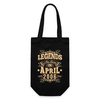 April 2006 Birthday Legend - Gift Bag for Bottles - black - Front