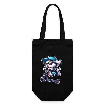 E-Scooter E-Scooter Scooter Dog - Gift Bag for Bottles - black - Front