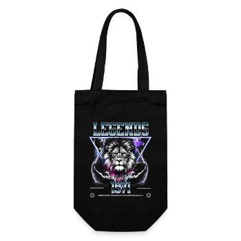 1971 Birthday Legend Leo - Gift Bag for Bottles - black - Front