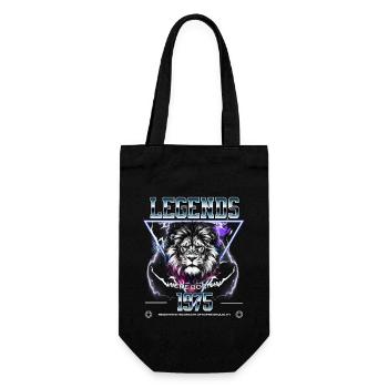 1975 Birthday Legend Leo - Gift Bag for Bottles - black - Front