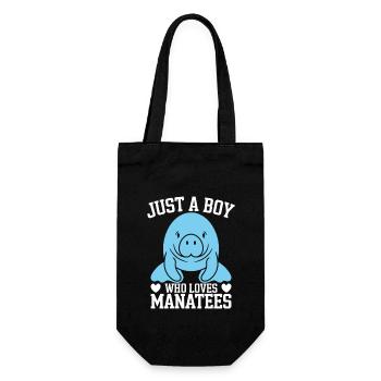 Manatee - Gift Bag for Bottles - black - Front