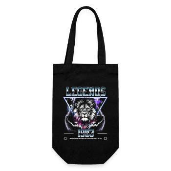 1983 Birthday Legend Leo - Gift Bag for Bottles - black - Front