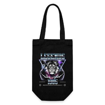 1985 Birthday Legend Leo - Gift Bag for Bottles - black - Front