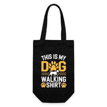 C’est ma chemise de promenade pour chien - Sac à bouteille - noir - Devant
