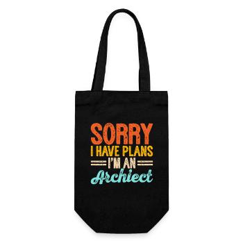 Architekt - Geschenkbeutel für Flaschen - Schwarz - Vorne