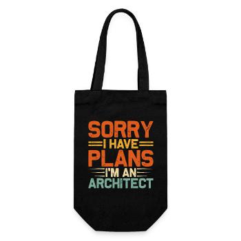 Architekt - Geschenkbeutel für Flaschen - Schwarz - Vorne
