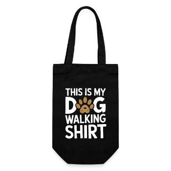 C’est ma chemise de promenade pour chien - Sac à bouteille - noir - Devant