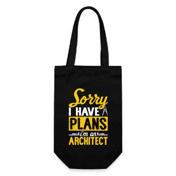 Architekt - Geschenkbeutel für Flaschen - Schwarz - Vorne