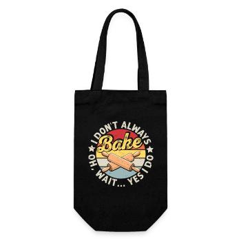 Bake - Gift Bag for Bottles - black - Front