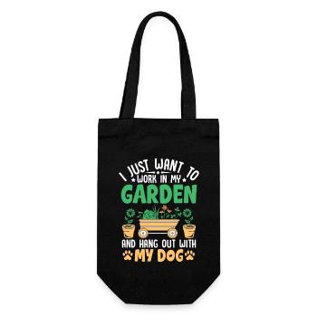 Chien de jardin - Sac à bouteille - noir - Devant