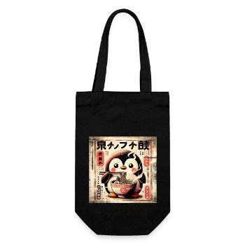 Penguin Ramen - Gift Bag for Bottles - black - Front
